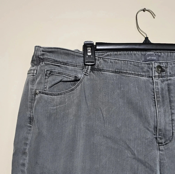 J. Jill Denim Authentic Fit Slim Ankle Women's Plus Size 22W Jeans Gray Stretch - Picture 4 of 10